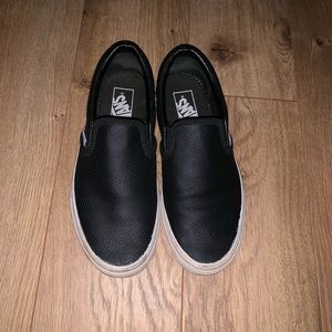 Patented leather black vans